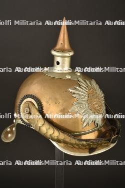 Casque de Garde Reiter saxon en tenue de service. Saxon Garde heavy cavalry spiked helmet. Sachsen Garde Reiter Pickelhaube M1893-1894 — miniature 14