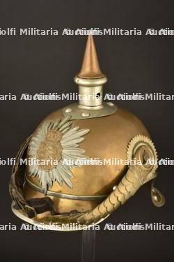 Casque de Garde Reiter saxon en tenue de service. Saxon Garde heavy cavalry spiked helmet. Sachsen Garde Reiter Pickelhaube M1893-1894 — miniature 15