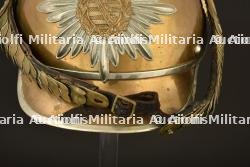 Casque de Garde Reiter saxon en tenue de service. Saxon Garde heavy cavalry spiked helmet. Sachsen Garde Reiter Pickelhaube M1893-1894 — photo 16