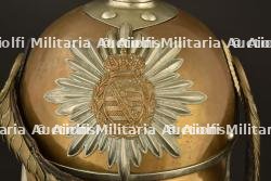 Casque de Garde Reiter saxon en tenue de service. Saxon Garde heavy cavalry spiked helmet. Sachsen Garde Reiter Pickelhaube M1893-1894 — miniature 17