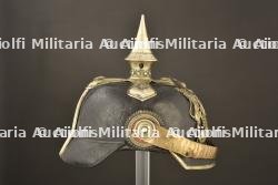Casque a pointe d officier de Grenadier du Wurttemberg. Wurttemberg grenadier officer spiked helmet. Wurttemberg Grenadier Offizier Pickelhaube — miniature 7