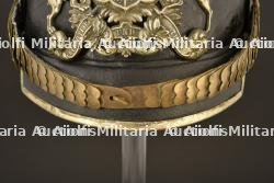 Casque a pointe d officier de Grenadier du Wurttemberg. Wurttemberg grenadier officer spiked helmet. Wurttemberg Grenadier Offizier Pickelhaube — miniature 11