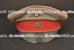 Schirmmutze feldgrau d officier d infanterie prussien. WW1 field grey infantry officer visor cap. Feldgraue Infanterie Offizier Infanterie Schirmmutze — photo 1