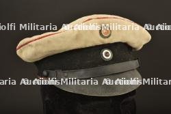Schirmmutze d ete pour sous officier Pionier ou Artillerie. WW1 prussian engineer or artillery summer visor cap. Sommer Schirmmutze fur Offiziere Pionier und Artillerie