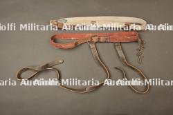 Lot de 2 ceinturons porte sabre allemands. Lot of 2 german saber hanger belts. Konvolut 2 Säbelgehänge