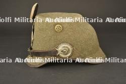 Tschako ersatz en feutre de sous officier de Jäger, Schutzen ou Mitrailleur de la Garde. WW1 Prussian guard light infantry ersatz felt shako. Garde Jäger, Schutzen oder Maschinengewehrtruppen Ersatz Tschako — miniature 8
