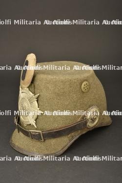 Tschako ersatz en feutre de sous officier de Jäger, Schutzen ou Mitrailleur de la Garde. WW1 Prussian guard light infantry ersatz felt shako. Garde Jäger, Schutzen oder Maschinengewehrtruppen Ersatz Tschako — miniature 9