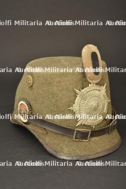 Tschako ersatz en feutre de sous officier de Jäger, Schutzen ou Mitrailleur de la Garde. WW1 Prussian guard light infantry ersatz felt shako. Garde Jäger, Schutzen oder Maschinengewehrtruppen Ersatz Tschako — miniature 10