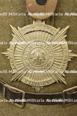 Tschako ersatz en feutre de sous officier de Jäger, Schutzen ou Mitrailleur de la Garde. WW1 Prussian guard light infantry ersatz felt shako. Garde Jäger, Schutzen oder Maschinengewehrtruppen Ersatz Tschako — photo 12