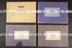 Ensemble de Flugbuch de l Unteroffizier Fritsche. Flugbuch set.