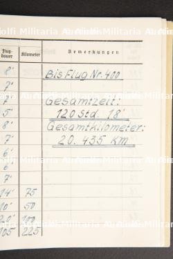 Ensemble de Flugbuch de l Unteroffizier Fritsche. Flugbuch set. — photo 10