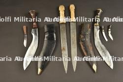 Népal, tête de lion Kurkri