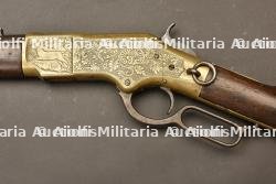 Carabine Winchester Model 1866 Saddle Ring Gravé — miniature 9