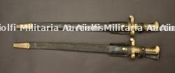 Deux baïonnettes pour le fusil à percussion 1863 Remington Zouave. répliques italiennes.