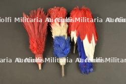 Trois plumets pour coiffures