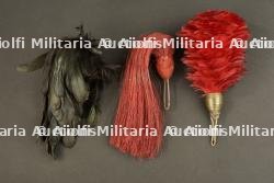 Trois plumets pour coiffures