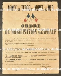 Affiche mobilisation générale 1914