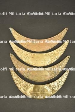 Ensemble de 4 plaques soldat de la grande guerre pour casque Adrian