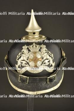 Casque à pointe troupe 1896 de réserviste de Pionier bavarois