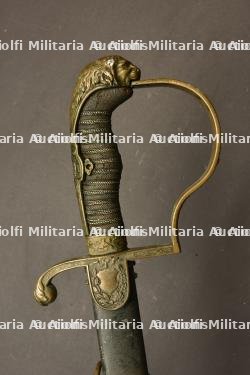 Sabre d'officier bavarois tête de lion d'un fabricant de Metz — photo 8