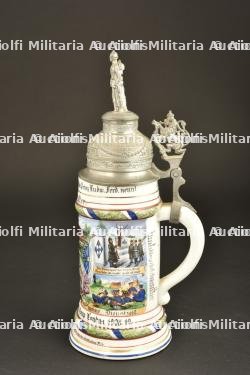 Chope de réserviste d'un tambour du 18ème régiment bavarois de Landau — photo 3