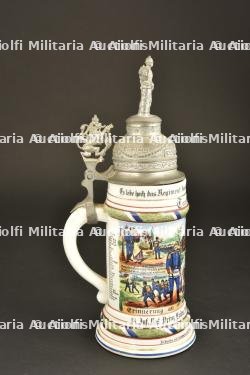 Chope de réserviste d'un tambour du 18ème régiment bavarois de Landau — miniature 5