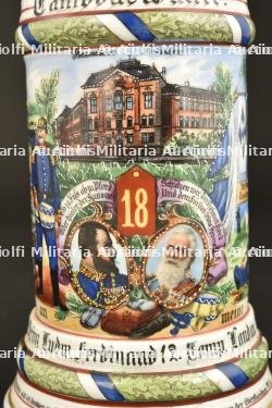 Chope de réserviste d'un tambour du 18ème régiment bavarois de Landau — miniature 8