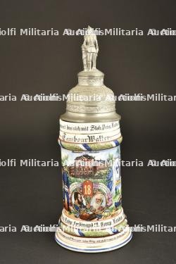 Chope de réserviste d'un tambour du 18ème régiment bavarois de Landau — miniature 9