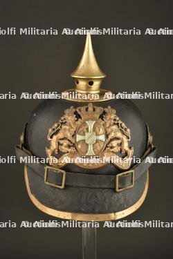 Casque à pointe 1896 de réserviste bavarois du 22 iR
