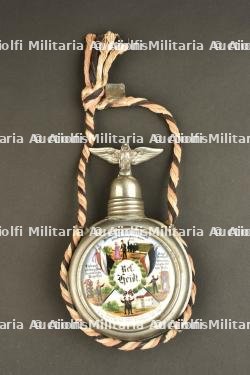 Gourde de réserviste en porcelaine pour le 7ème régiment de Uhlans