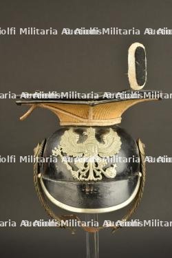 Tschapka de uhlan troupe prussien maillechort avec Parade Rabatte — photo 14