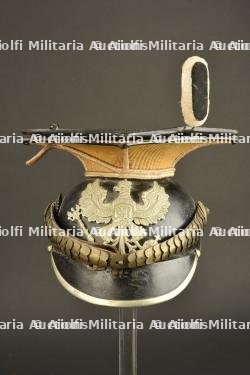 Tschapka de uhlan troupe prussien maillechort avec Parade Rabatte — miniature 19