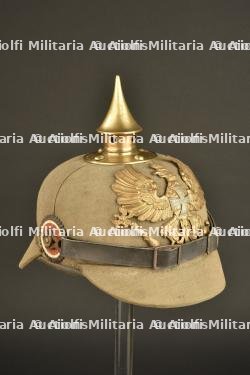 Casque à pointe ersatz en liège de réserviste prussien