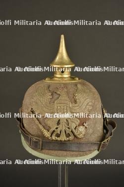 Casque à pointe prussien troupe ersatz en feutre