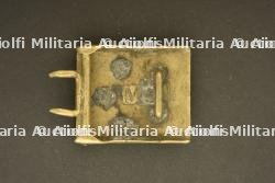 Boucle de ceinturon prusienne modèle 1847 marquée sur tranche — miniature 2