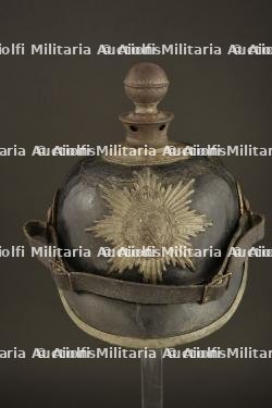 Casque à boule troupe modèle 1915 d'artilleur saxon du 48ème régiment