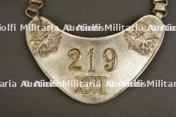 Hausse Col de Feldgendarme du XVI ArmeeKorps