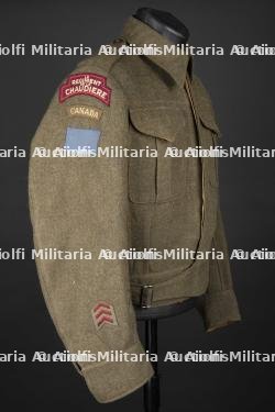 Battle Dress monté d'origine du Regiment de la Chaudiere. — photo 2