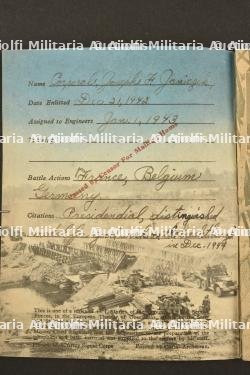 Livret et insignes du Corps des Engineers. — photo 4