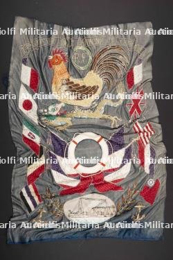 Broderie sur soie campagne de Chine