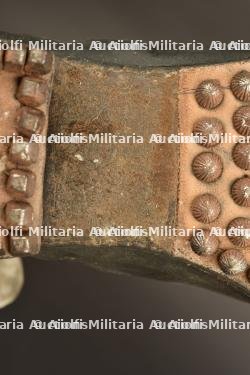 Paire de bottes pompier Corps Francs de Belfort Second Empire, — photo 3