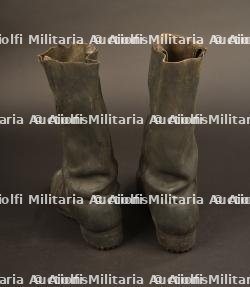 Paire de bottes pompier Corps Francs de Belfort Second Empire, — photo 6