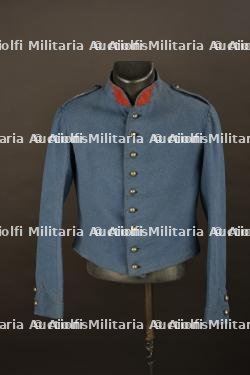 Tunique ras de cul de cavalerie légère modèle 1867 régimentée au 1er Hussards — miniature 1