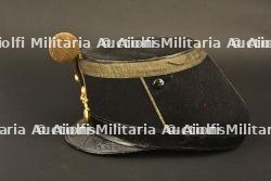 Shako 1872 d'officier d'infanterie avec pompon, du fabricant Spiquel à Paris — miniature 7