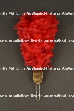 Plumet pour casque de Chasseur à Cheval avec olive de sous-officier