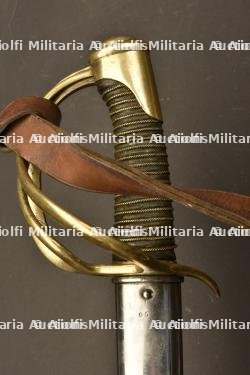 Sabre 1822 de cavalerie légère daté 1874 avec sa dragonne — miniature 4