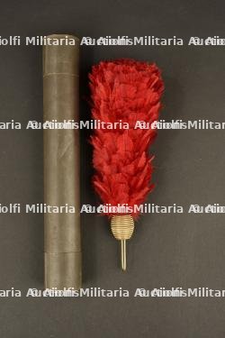 Plumet en plumes de vautour avec olive de sous-officier et son étui — photo 2