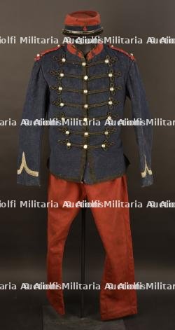 Tenue complète 1872 sous officier du 4ème escadron du train des équipages