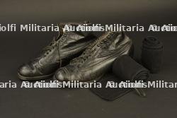 Paire de brodequins et bandes molletières noires pour officier — miniature 5