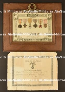 Ensemble de diplômes et de médailles d'un Fusillier marin